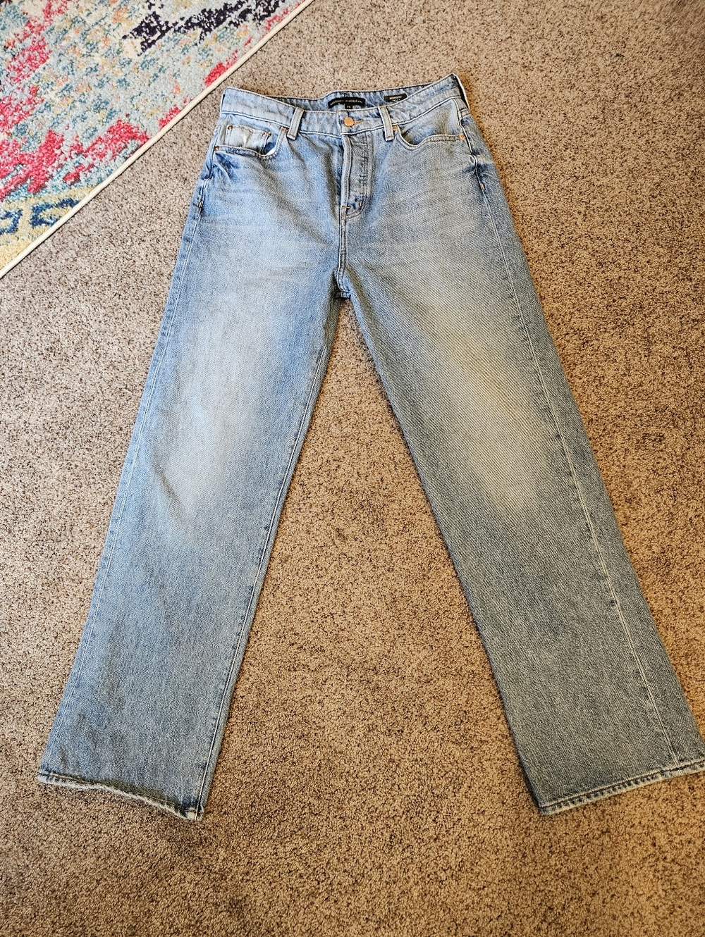 Modern American By Anthropolgie Light Wash Rexford High Full Jeans, Size 28